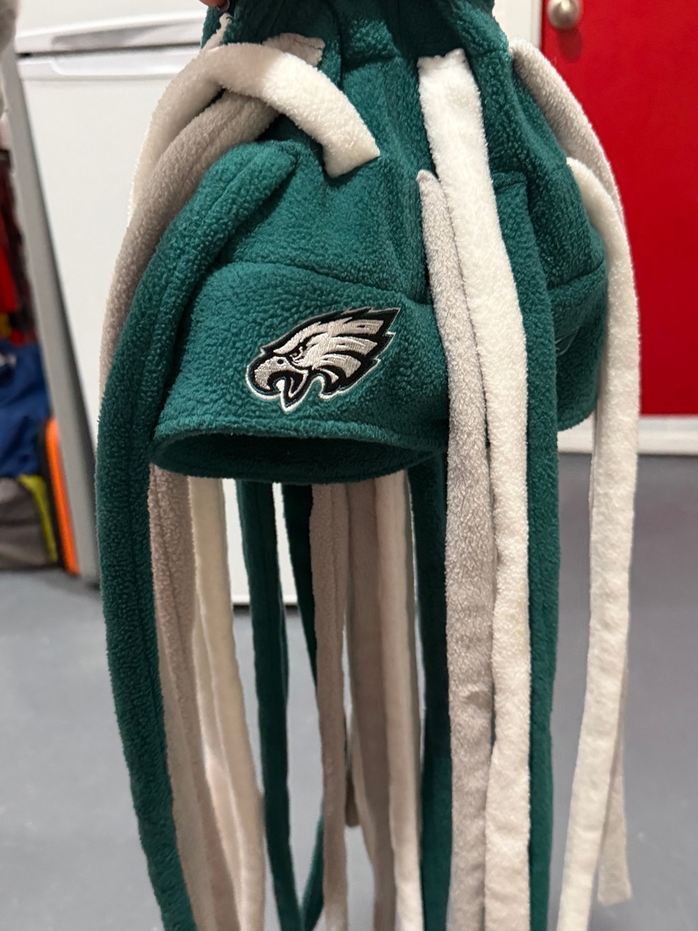 Reebok Green and Cream Fleece Eagles
